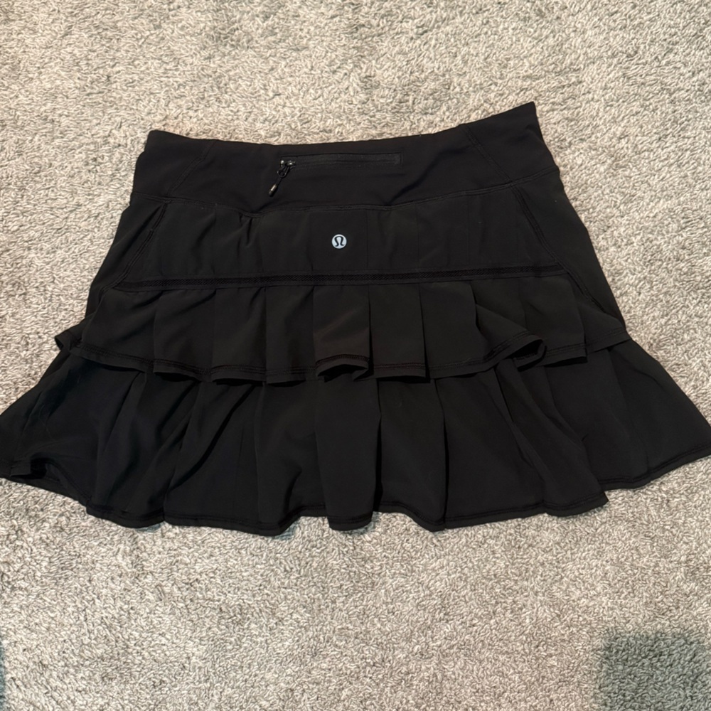 Lululemon Black Ruffle Tennis Skirt Skort